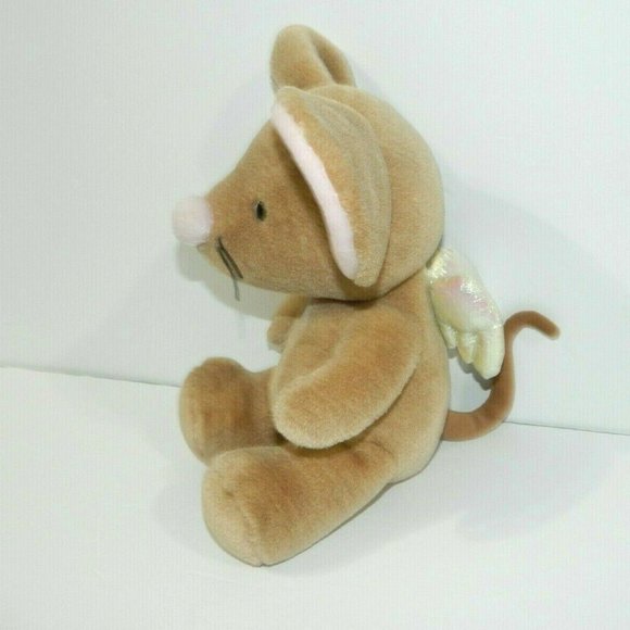 VTG ANGEL MOUSE 8" Plush BBC 1999 Cartoon Show Angelmouse Stuffed Rodney Peppe - Picture 2 of 4